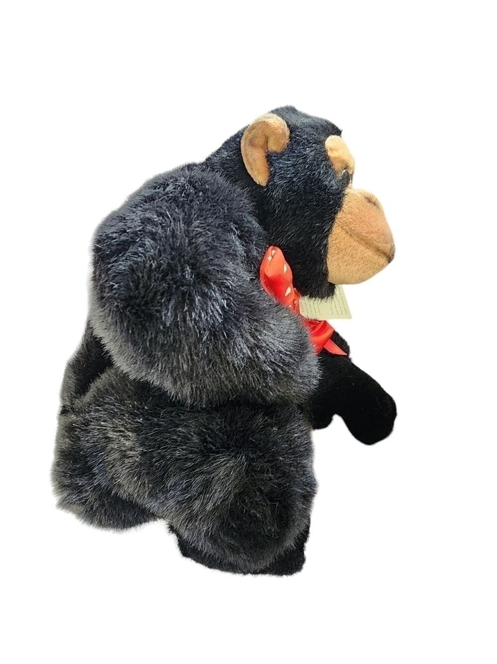 Plush stuffed Bow tie Gorilla holding Rose Valentines love Anniversary date - Picture 4 of 12